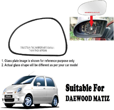 GS Grow n Shine Manual Passenger Side, Rear View Mirror For Daewoo Matiz(Exterior, Left)