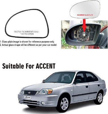 GS Grow n Shine Manual Passenger Side, Rear View Mirror For Hyundai Accent(Exterior, Left)
