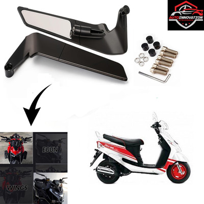 Autoinnovation Manual Rear View Mirror, Blind Spot Mirror, Dual Mirror For Mahindra Rodeo RZ(Right, Left)