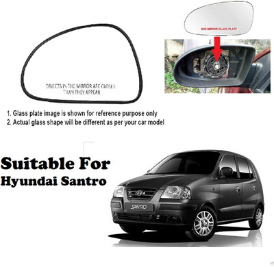 GS Grow n Shine Manual Passenger Side, Rear View Mirror For Hyundai Santro(Exterior, Left)