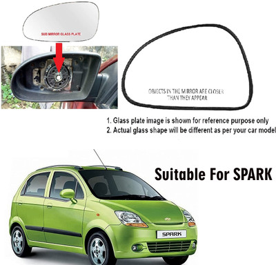 OOLTAH PAHIYA Manual Passenger Side, Rear View Mirror For Chevrolet Spark(Exterior, Left)