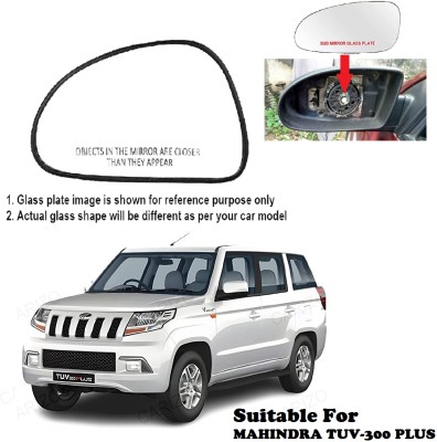 GS Grow n Shine Manual Passenger Side, Rear View Mirror For Mahindra TUV-300(Exterior, Left)