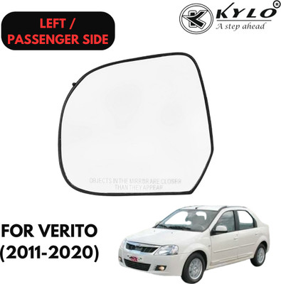 KYLO Manual Passenger Side, Rear View Mirror For Mahindra Verito(Exterior, Left)