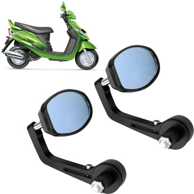 GOLSM Manual Rear View Mirror, Dual Mirror, Driver Side For Mahindra Rodeo RZ(Left, Right)