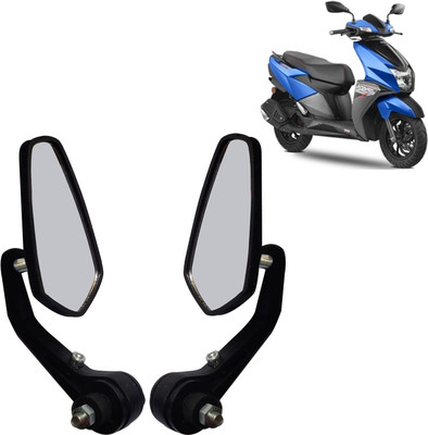 DvineAutoFashionZ Manual Rear View Mirror For TVS Universal For Bike(Left, Right)