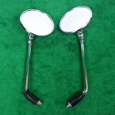 MEYOU Manual Dual Mirror For Royal Enfield Classic 350, Classic 500, Classic Chrome(Left, Right)