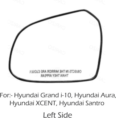 SUPER CONVEX Manual Passenger Side For Hyundai Grand i10, Xcent, Santro(Left)