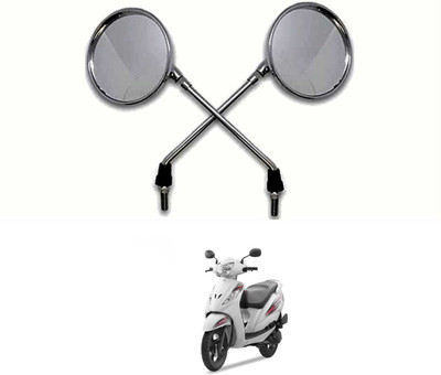 PRTEK Manual Rear View Mirror For Bajaj Universal For Bike(Center)