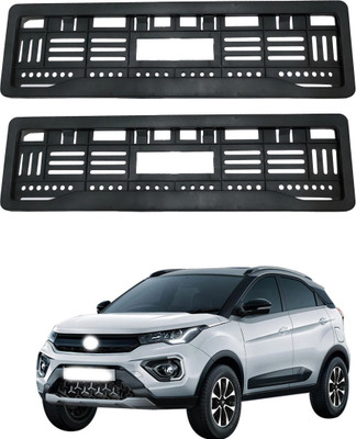 SAMIE Full open no. plate frame Nexon Car Number Plate(Plastic 15 cm  x  2 cm)