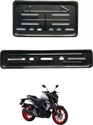 E-Shoppe Bike Number Plate Frame (Front & Back) For MT-15 Bike Number Plate(Plastic 28 cm  x  7 cm)