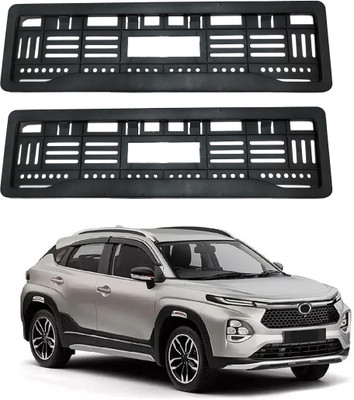 SAMIE Full open no. plate frame Taisor Car Number Plate(Plastic 15 cm  x  2 cm)