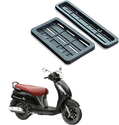 GANNET Bike Number Plate Frame for Suzuki Access 125 SE Bike Number Plate(Plastic 20 cm  x  5 cm)