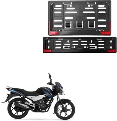 GANNET Bike Number Plate Frame with Reflector (Stander Size For All Bikes) _232 Bike Number Plate(Plastic 26 cm  x  3 cm)