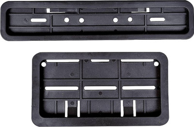 Sunriders Metal Bike NO. Plate Frame(Standard Size for All Bikes) - Set of 2 Bike No Plate Bike Number Plate(Iron 2 cm  x  10 cm)