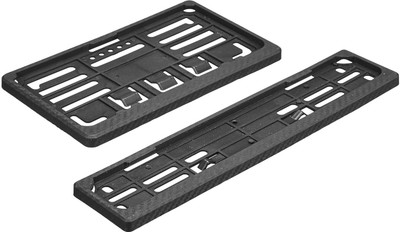 thetrishafab Front and Rear Number Plate Frame Number Plate Holder Set of 2 Bike Number Plate(Iron 12 cm  x  12 cm)
