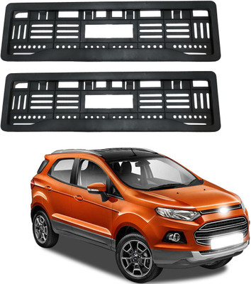 GANNET Full open no. plate frame ECCO sports Car Number Plate(Plastic 15 cm  x  2 cm)