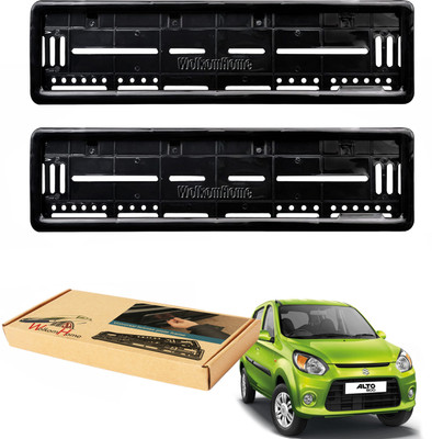 WolkomHome car number plate frame Plates Holders frame for Alto 800 New Car Number Plate(Plastic 20 cm  x  5 cm)