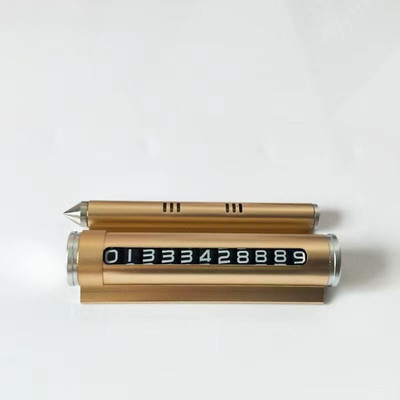KAMALY Mobile Number Display for Car, Temporary Car Parking Mobile Number Display Car Number Plate(Aluminium 8 cm  x  3 cm)