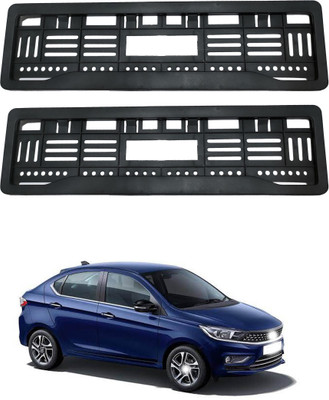 Shopone enterprises Full open no. plate frame Tigor Car Number Plate(Plastic 15 cm  x  2 cm)