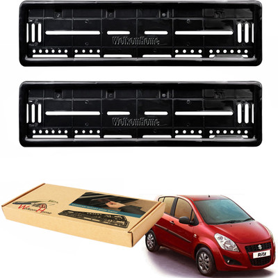WolkomHome car number plate frame Plates Holders frame for Ritz Type-2 Car Number Plate(Plastic 20 cm  x  5 cm)