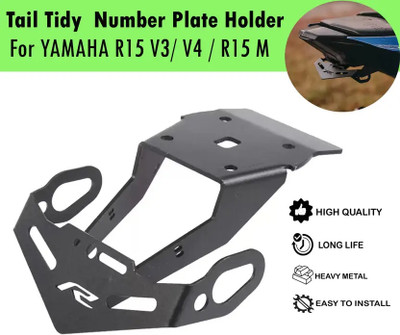 Jetnix R15 v3 Tail Tidy License Number Plate Holder for R15 V3/ V4 / R15 SJK008 Bike Number Plate(Cast Iron 16 cm  x  18 cm)