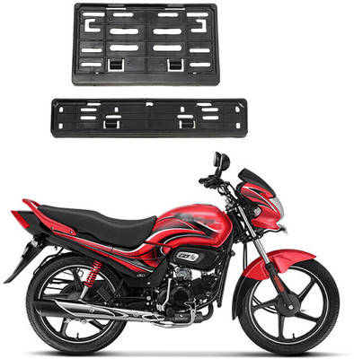 GANNET Passion Pro Drum Bike Number Plate(Plastic 20 cm  x  4 cm)
