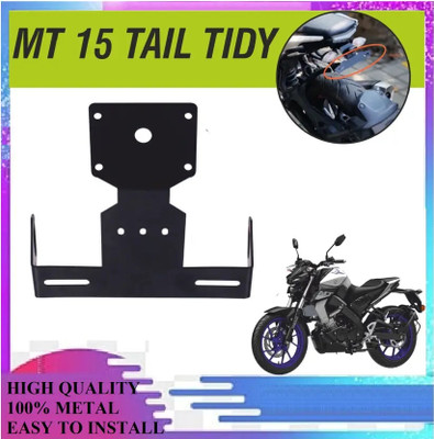 Weyride Tail Tidy License Number Plate Holder for MT-15 |M09 Bike Number Plate(Cast Iron 10 cm  x  5 cm)