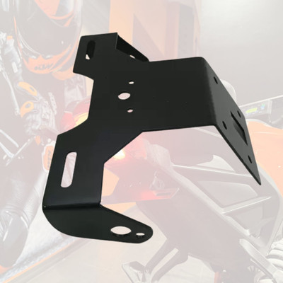 SRPHERE Tail Tidy Plate Holder Fender Eliminator Compatible for KTM DUKE 125/200/250/390 Bike Number Plate(Aluminium 12 cm  x  8 cm)