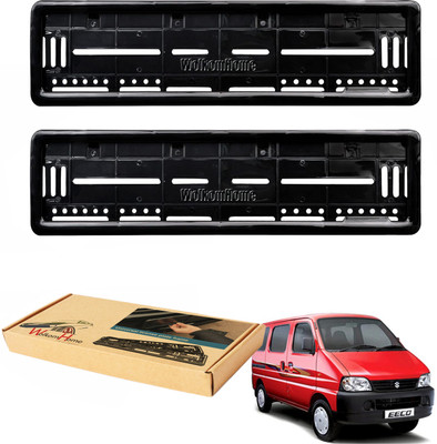 WolkomHome car number plate frame High Security Registration Plates Holders frame for Eeco Car Number Plate(Plastic 20 cm  x  5 cm)