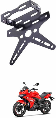 E-Shoppe REAR NUMBER PLATE STAY SMALL AND TAIL TIDY VISOR (BLACK) For Xtreme 200S Bike Number Plate(Aluminium 10 cm  x  15 cm)