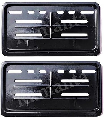 Ramanta Activa Number Plate Frame Metal High Security Number Plate Frame Compatible with Bike Number Plate(Iron 12.5 cm  x  0.5 cm)