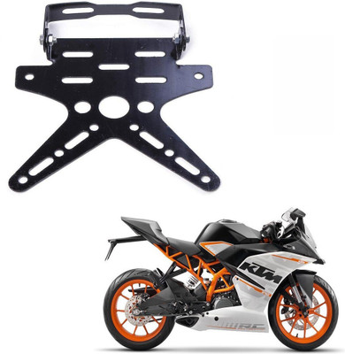 Sunriders Tail Tidy Number Plate Holder/License Plate Holder Bracket For KTM RC 390 Bike Number Plate(Iron 4 cm  x  10 cm)