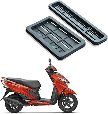 GANNET Bike Number Plate Frame (Standard Size for All Bikes) (Front & Back) -158 Bike Number Plate(Plastic 28 cm  x  7 cm)