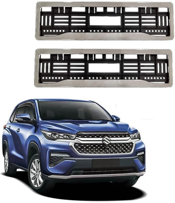 SPREADX Car Chrome number plate frame protective holder for Maruti Suzuki Invicto Car Number Plate(Plastic 14 cm  x  2 cm)
