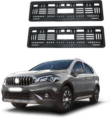 Shopone Full Open Number Plate Frame For S Cross Car Number Plate(Plastic 10 cm  x  2 cm)