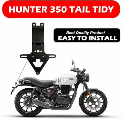 DheVan HN1E Rear Tail Tidy/Fender Eliminator for Hunter 350 Bike Number Plate(Iron 2 cm  x  10 cm)