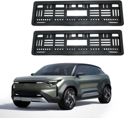 Shopone enterprises Full open no. plate frame eVX Car Number Plate(Plastic 15 cm  x  2 cm)
