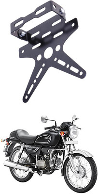 EverLand Bike License Number Plate Frame Holder Tail Tidy (Black) Bike Number Plate E-130 Bike Number Plate(Aluminium 7 cm  x  15 cm)