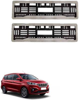 SPREADX Car Chrome number plate frame protective holder for Maruti Suzuki Ertiga 2022 Car Number Plate(Plastic 14 cm  x  2 cm)