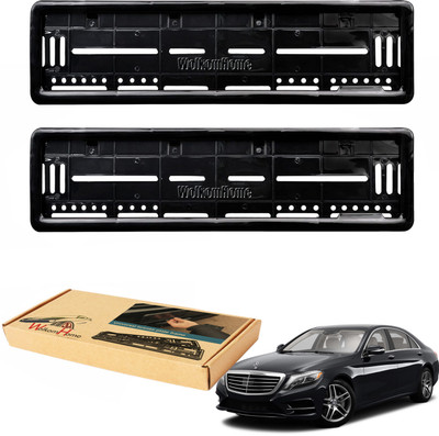 WolkomHome car number plate frame High Security Registration Plates Holders frame for S500 Car Number Plate(Plastic 20 cm  x  5 cm)