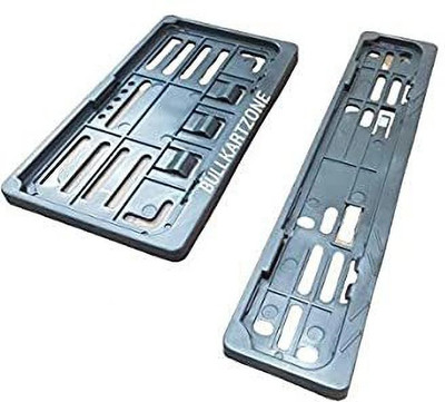 GANNET Front & Rear Number Plate Frame Set Plastic Used Latest 2021 Bike Number Plate(Plastic 7 cm  x  6 cm)