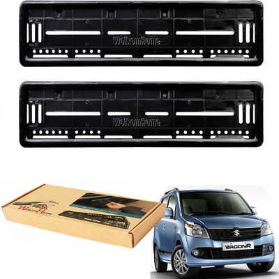 WolkomHome car number plate frame Plates Holders frame for WagonR 2010 Car Number Plate(Plastic 20 cm  x  5 cm)