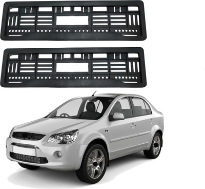 Shopone enterprises Full open no. plate frame Ikon Car Number Plate(Plastic 15 cm  x  2 cm)