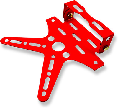 PHANTOM X Tail Tidy Universal for Bike| Fender Eliminator Metal | Bike Fairing Kit (RED) Bike Number Plate(Steel 15 cm  x  5 cm)