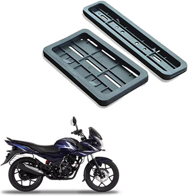 GANNET Bike Number Plate Frame (Standard Size for All Bikes) (Front & Back) -099 Bike Number Plate(Plastic 28 cm  x  7 cm)