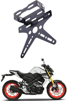 AutoGnix Number License Plate Aluminum Alloy Holder Mount Bracket for Yamaha MT-15 Bike Number Plate(Iron 10 cm  x  9.5 cm)