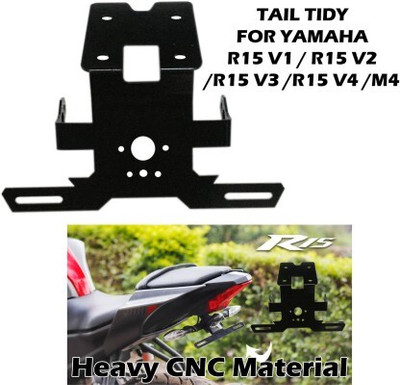 AutoGnix Racing modify Tail Tidy for r15 v3 bike Bike Number Plate(Iron 10 cm  x  9.5 cm)
