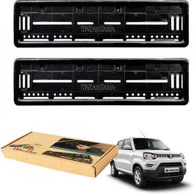WolkomHome car number plate frame Plates Holders frame for s presso Car Number Plate(Plastic 20 cm  x  5 cm)