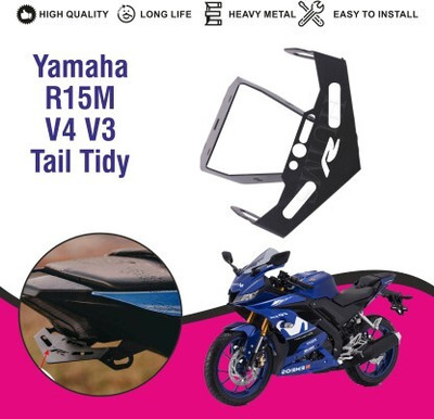 AutoGnix Tail Tidy for Yamaha R15 V3, V4 Bike Number Plate Bike Number Plate(Iron 10 cm  x  9.5 cm)