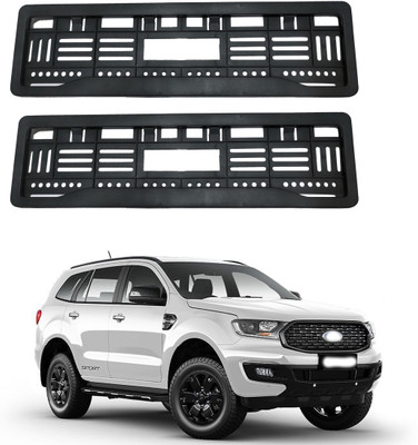 Shopone enterprises Full open no. plate frame Endeavour Car Number Plate(Plastic 15 cm  x  2 cm)